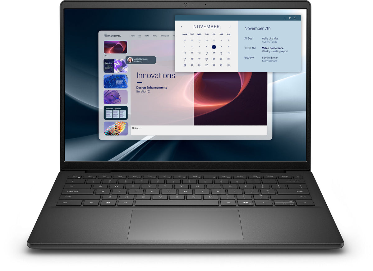DELL Pro 14 Essential PV14255 AMD Ryzen™ 5 220 Laptop 35,6 cm (14") Full HD+ 16 GB DDR5-SDRAM 512 GB SSD Wi-Fi 6 (802.11ax) Windows 11 Home Sort Engelsk