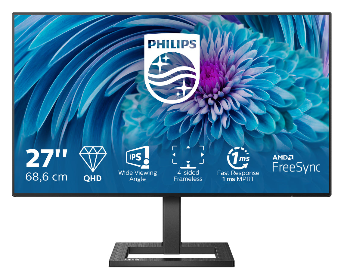 Philips E-line 275E2FAE 27 IPS 2560 x 1440 (2K) HDMI DisplayPort 75Hz