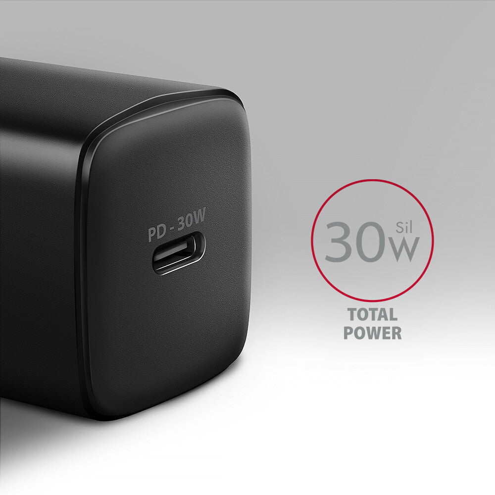 Axagon ACU-PD30 oplader til mobil enhed Mobiltelefon, Smartphone, SmartWatch, Tablet, Universel, Ur Sort Vekselstrøm Hurtig opladning Indendørs