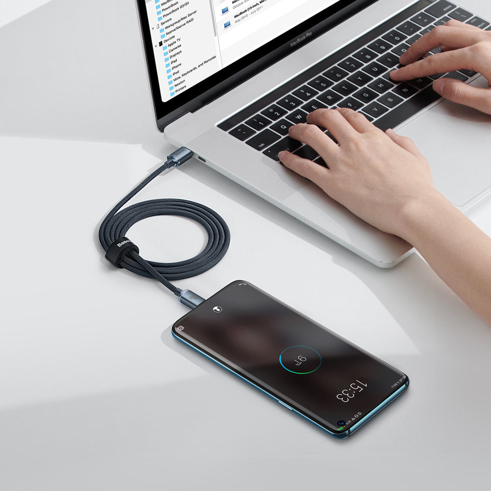 Baseus CAJY000601 USB-C - USB-C PD cable 100W 5A 480Mb/s 1.2m - black