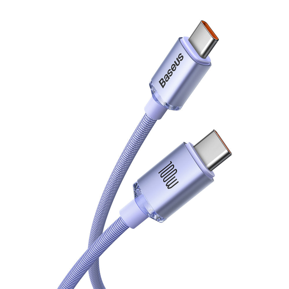 Baseus CAJY000605 USB-C - USB-C PD Cable 100W 5A 480Mb/s 1.2m - Purple