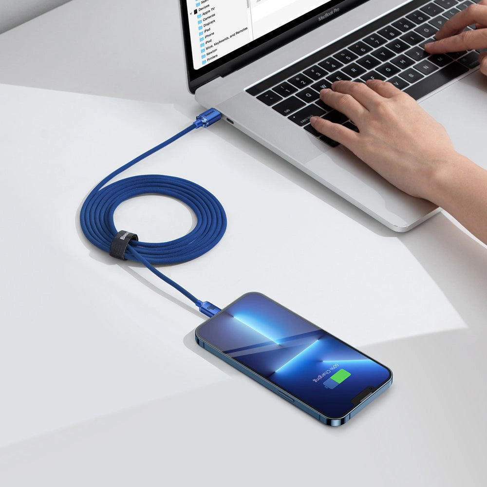 Baseus CAJY000703 USB-C - USB-C PD kabel 100W 480Mb/s 2m - blå