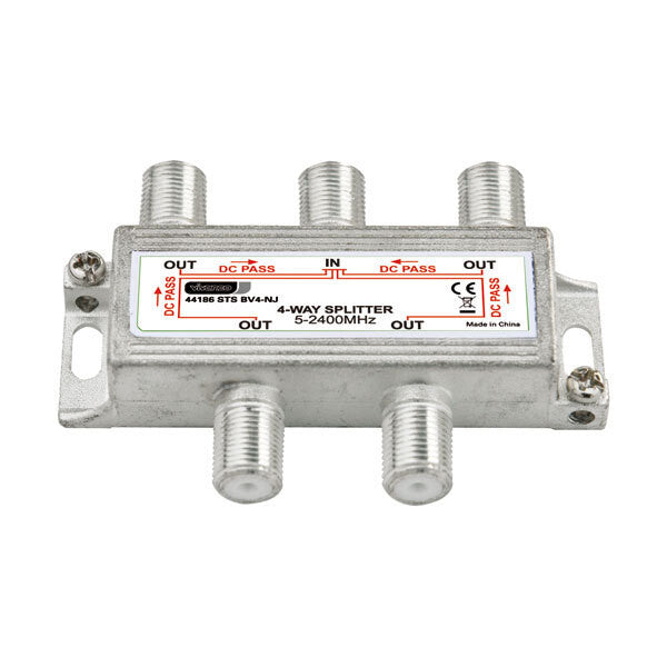 Vivanco 44186 kabelsplitter eller -samler Kabelfordeler Sølv