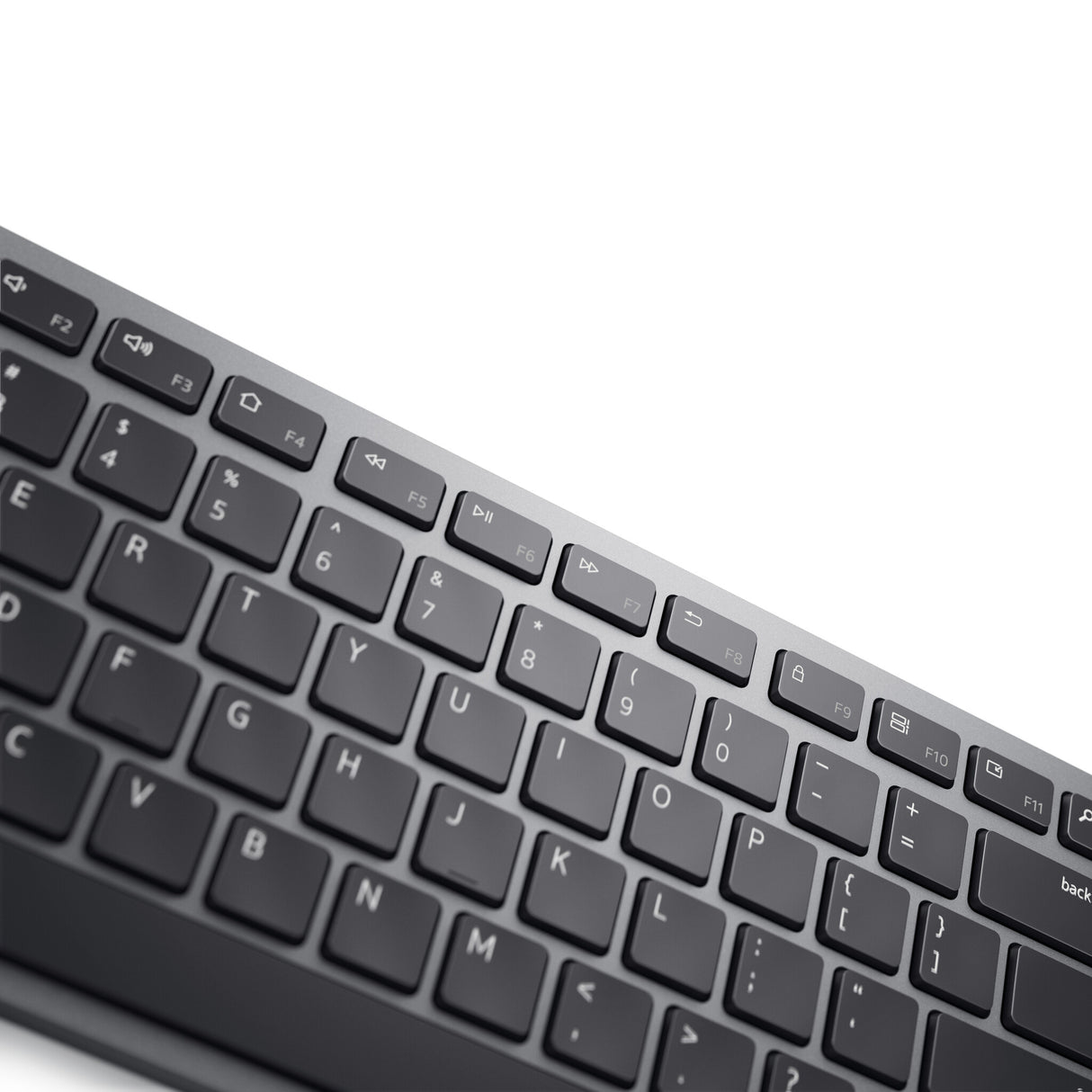DELL KM7321W tastatur Mus inkluderet Kontor RF trådløs + Bluetooth QWERTY US International Grå, Titanium
