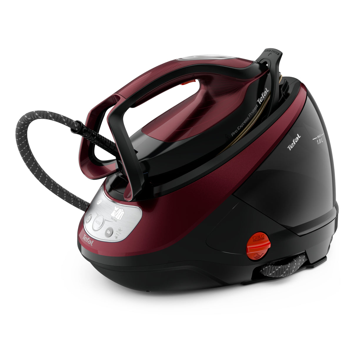 Tefal Pro Express Protect GV9230 Dampstrygejern 2600W Sort Rød