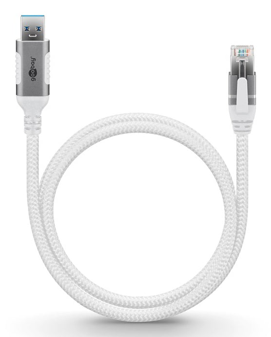 Goobay USB 3.0 til RJ45 netværksadapter 1 m CAT6 1 Gbit/s Hvid