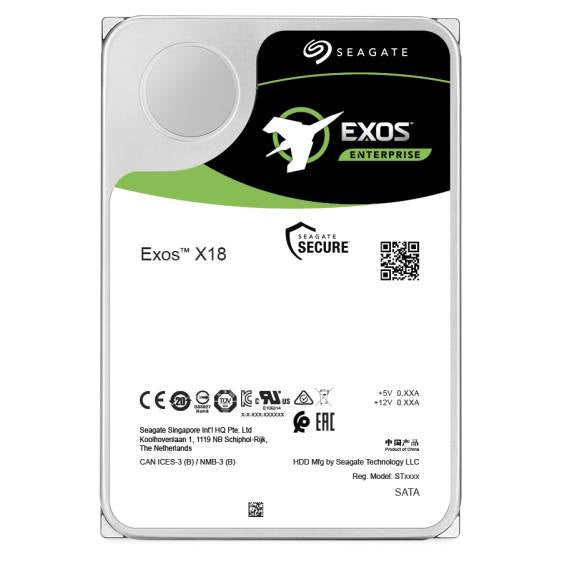 Seagate Exos X18 Harddisk ST18000NM000J 18TB SATA-600 7200rpm - FACTORY REFURBISHED
