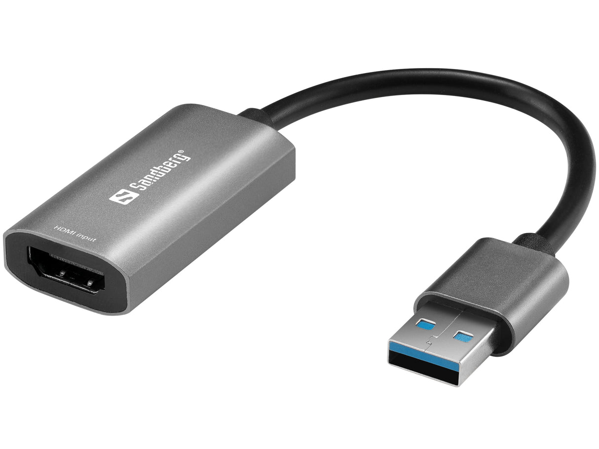 Sandberg 134-19 USB grafisk adapter Grå