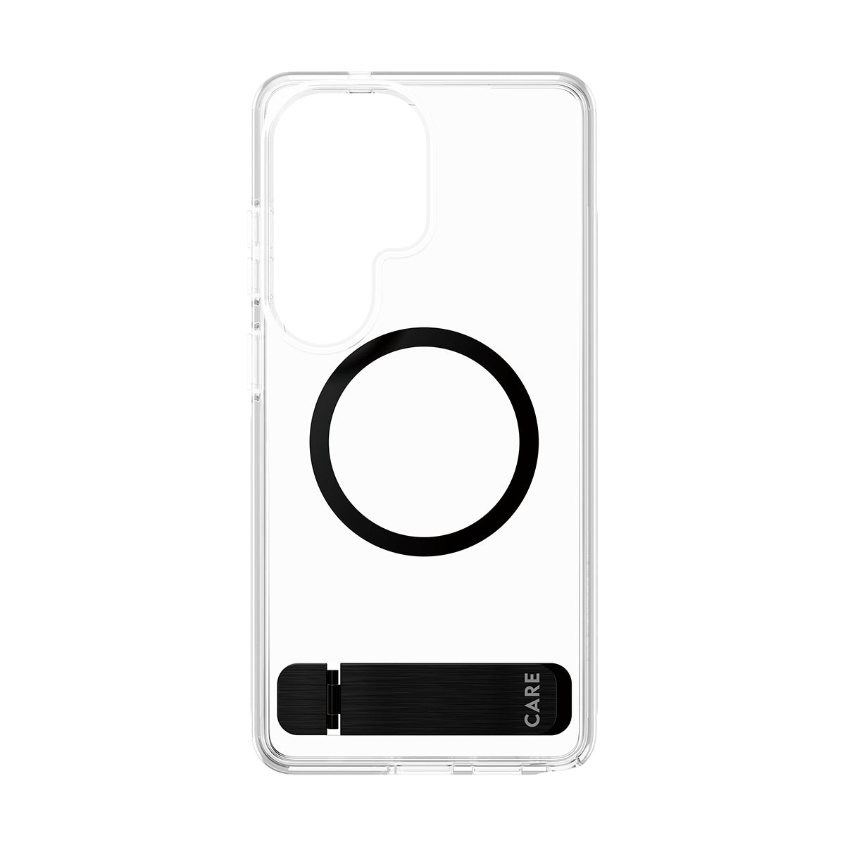 CARE by PanzerGlass Urban Explorer Case Transparent w. Black Kickstand & Qi Samsung Galaxy S26 Ultra
