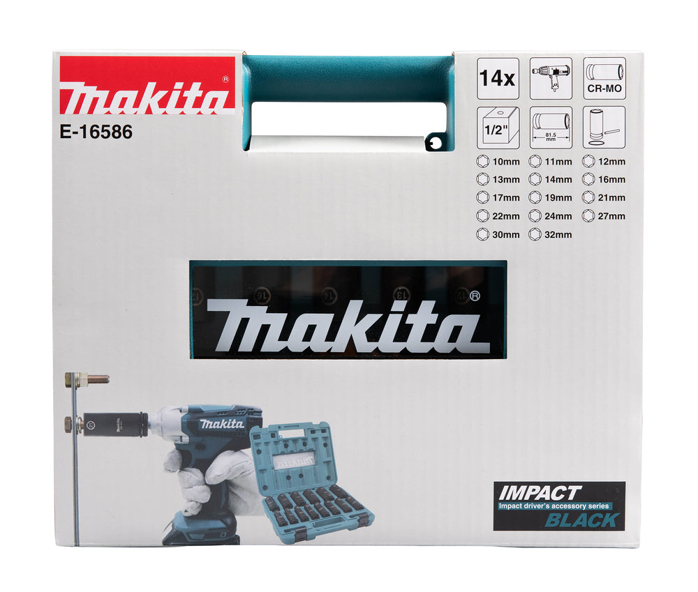 Makita Impact Black slagtoppe til slagnøgle