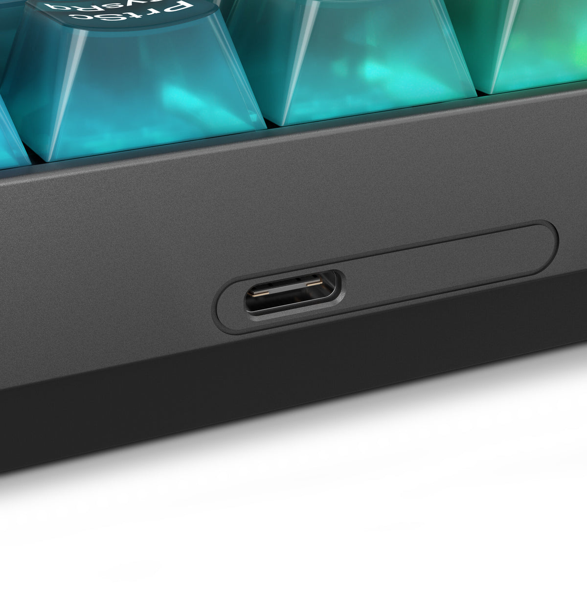 Lenovo Legion K510 Mini Pro tastatur Spil USB US engelsk Sort, Transparent