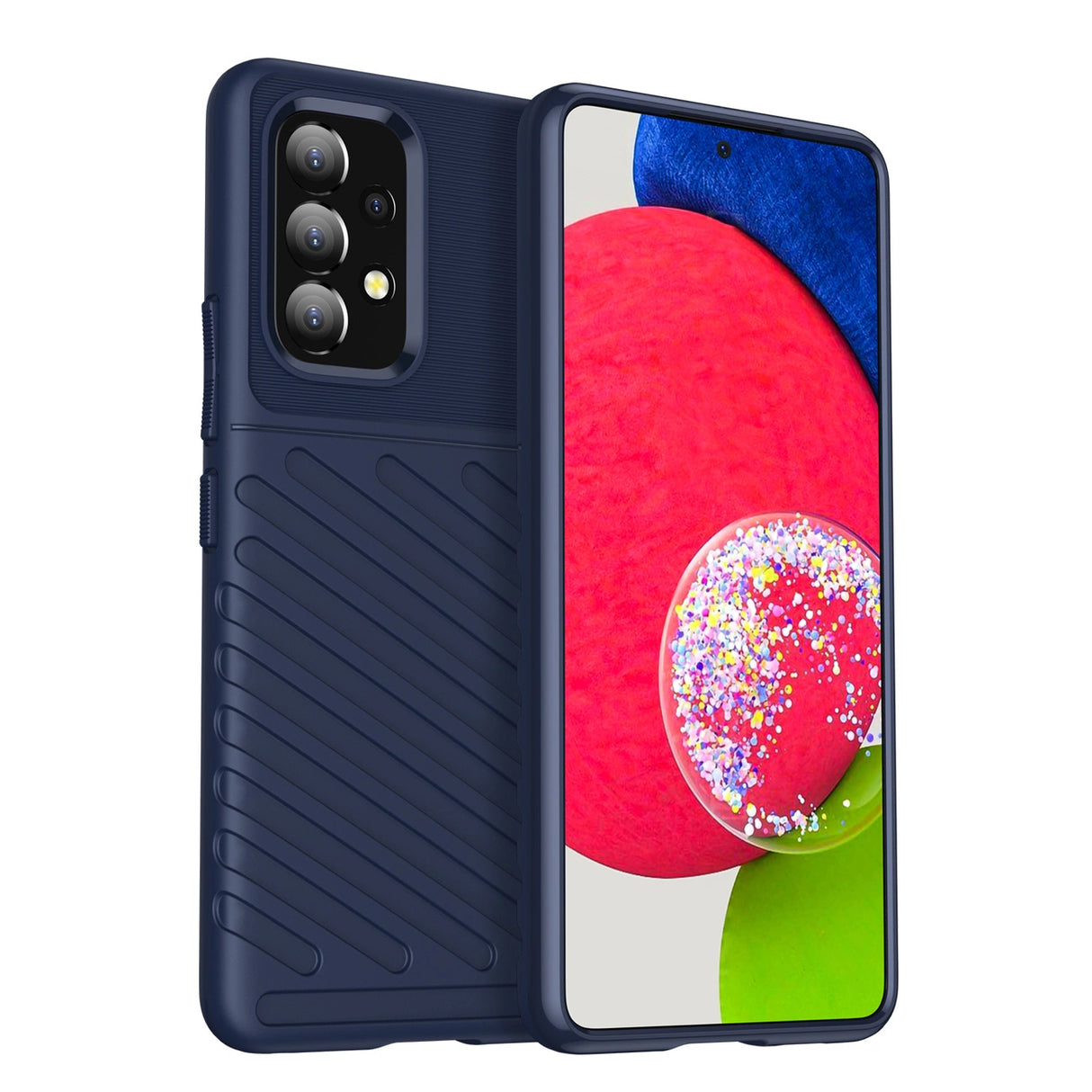 Thunder Case fleksibelt pansret cover til Samsung Galaxy A53 5G blå