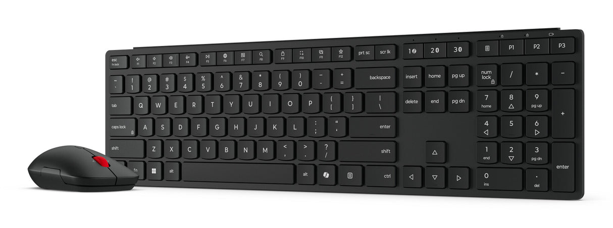 Lenovo 4X31S04848 tastatur Mus inkluderet Kontor RF trådløs + Bluetooth US engelsk Sort