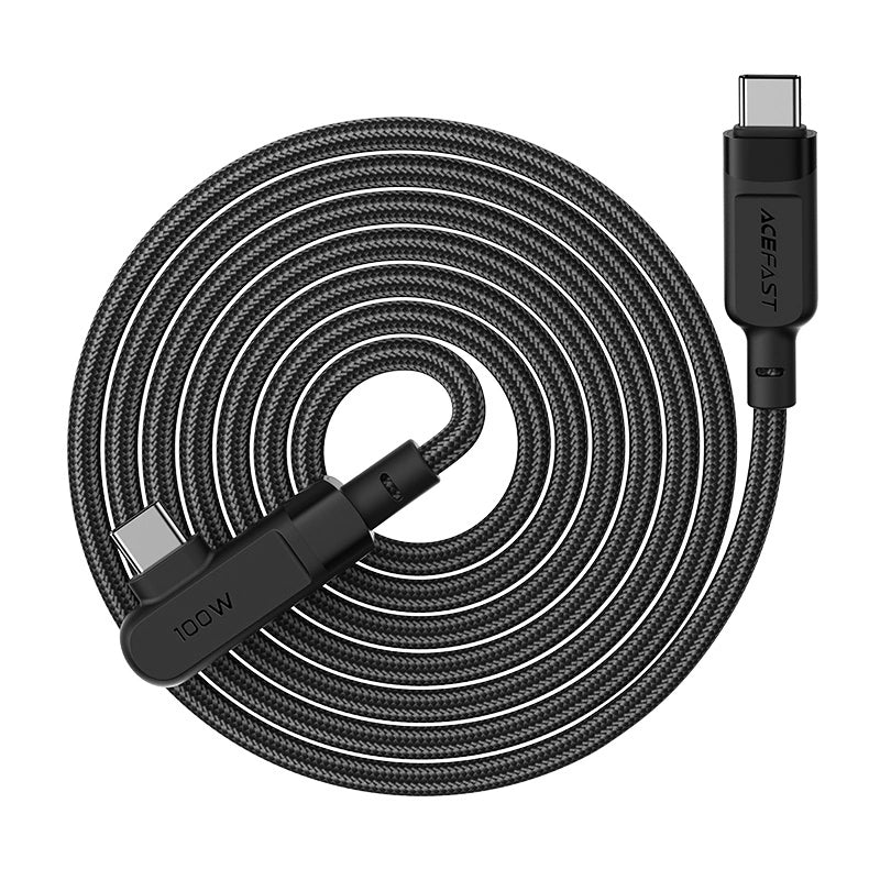 Acefast C5-03 sort USB-C - USB-C PD QC kabel 100W 5A 480Mb/s 2m - sort