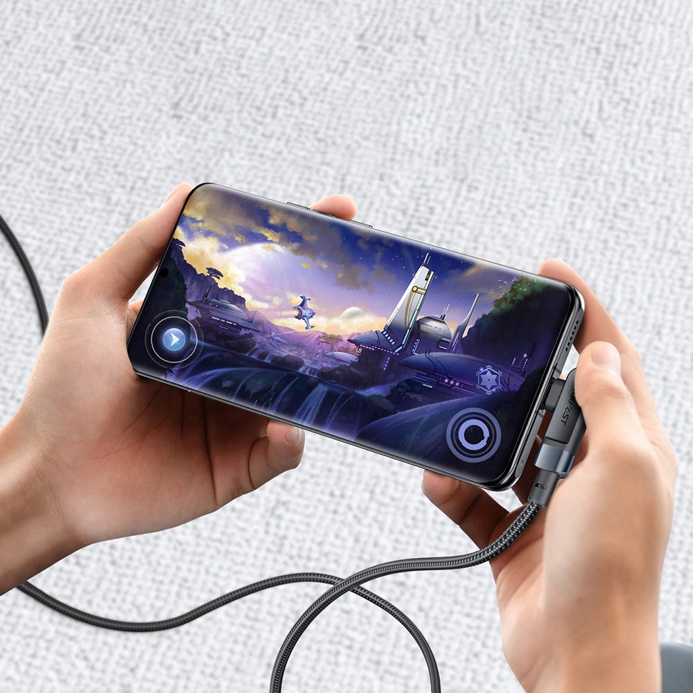 Acefast C5-03 sort USB-C - USB-C PD QC kabel 100W 5A 480Mb/s 2m - sort