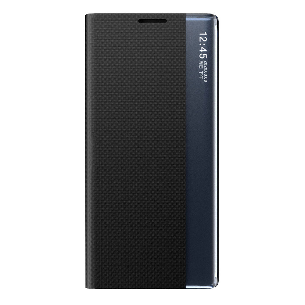 Ny Sleep Case-dæksel med stativfunktion til Samsung Galaxy A03s (166.5) sort
