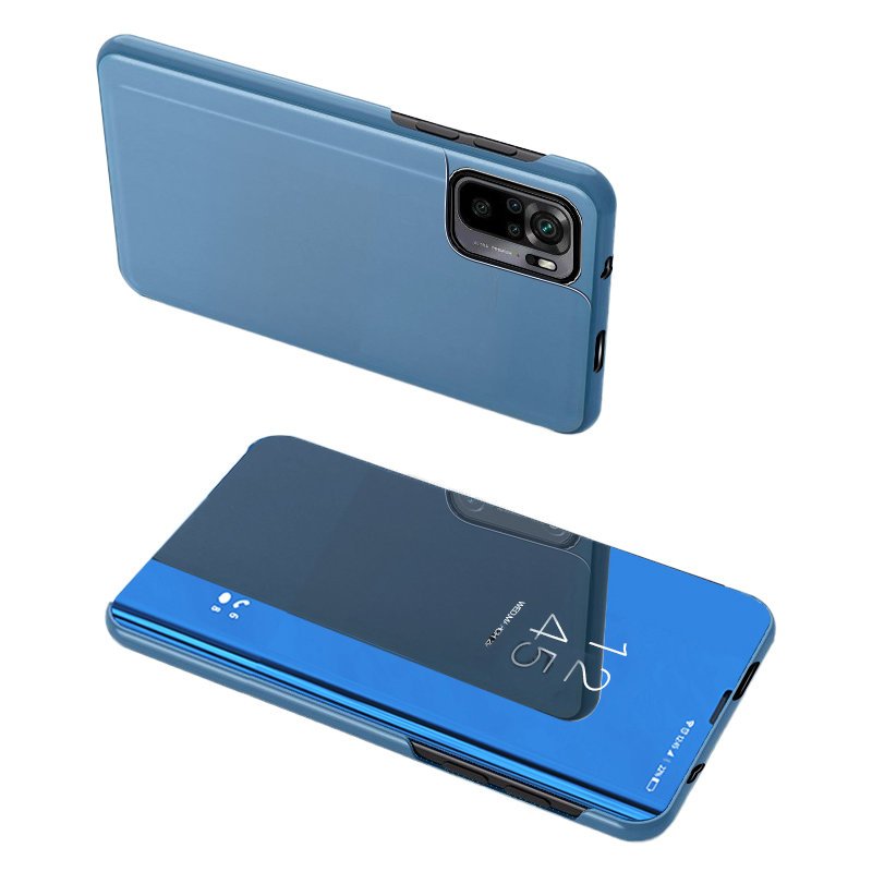 Clear View Case blå Poco M4 Pro 5G flip cover