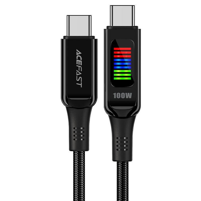 ACEFAST C7-03 USB-kabel 1,2 m USB C 100 W Sort