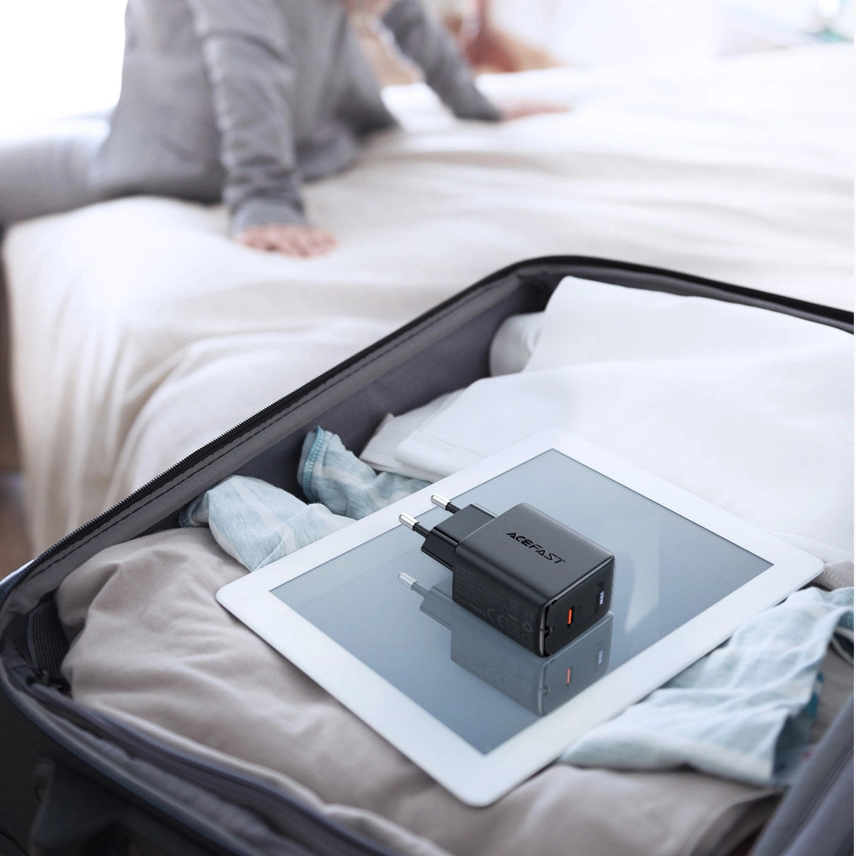 Acefast hurtigoplader USB Type C 20W Power Delivery hvid (A1 EU hvid)