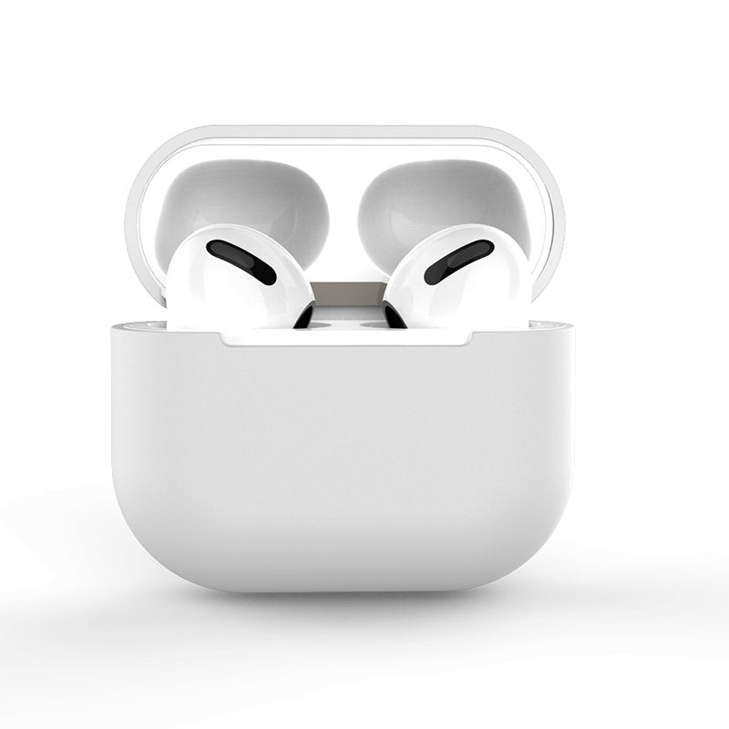 AirPods 2 / AirPods 1-kasse med blødt silikonhylster til hovedtelefoner hvid (kasse C)