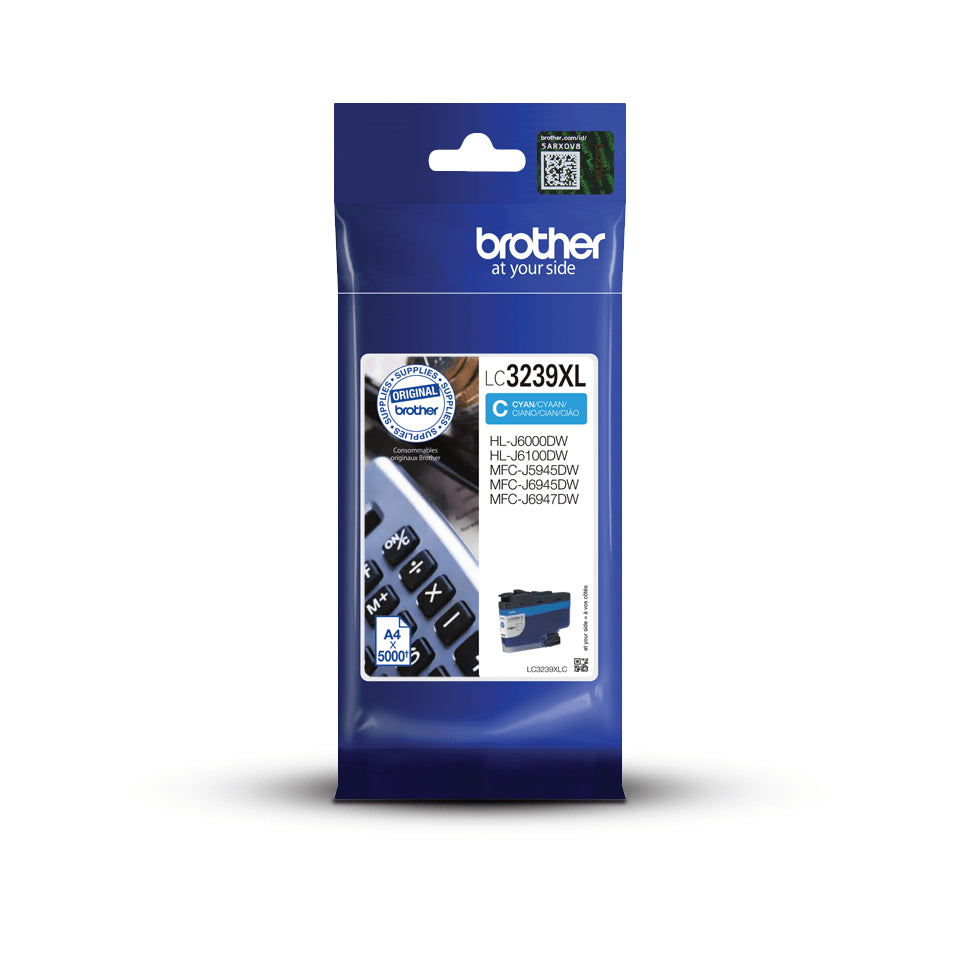 Brother LC3239XLC blækpatron 1 stk Original Blå