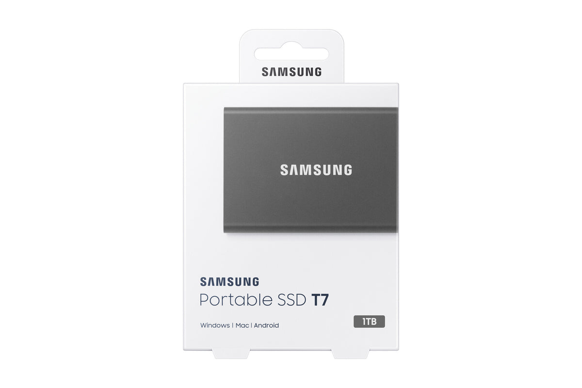 Samsung Portable SSD T7 1 TB USB Type-C 3.2 Gen 2 (3.1 Gen 2) Grå