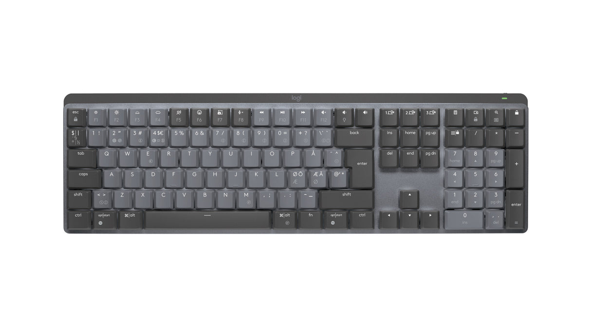Logitech 920-010753 tastatur Kontor RF trådløs + Bluetooth QWERTY Nordisk Grafit