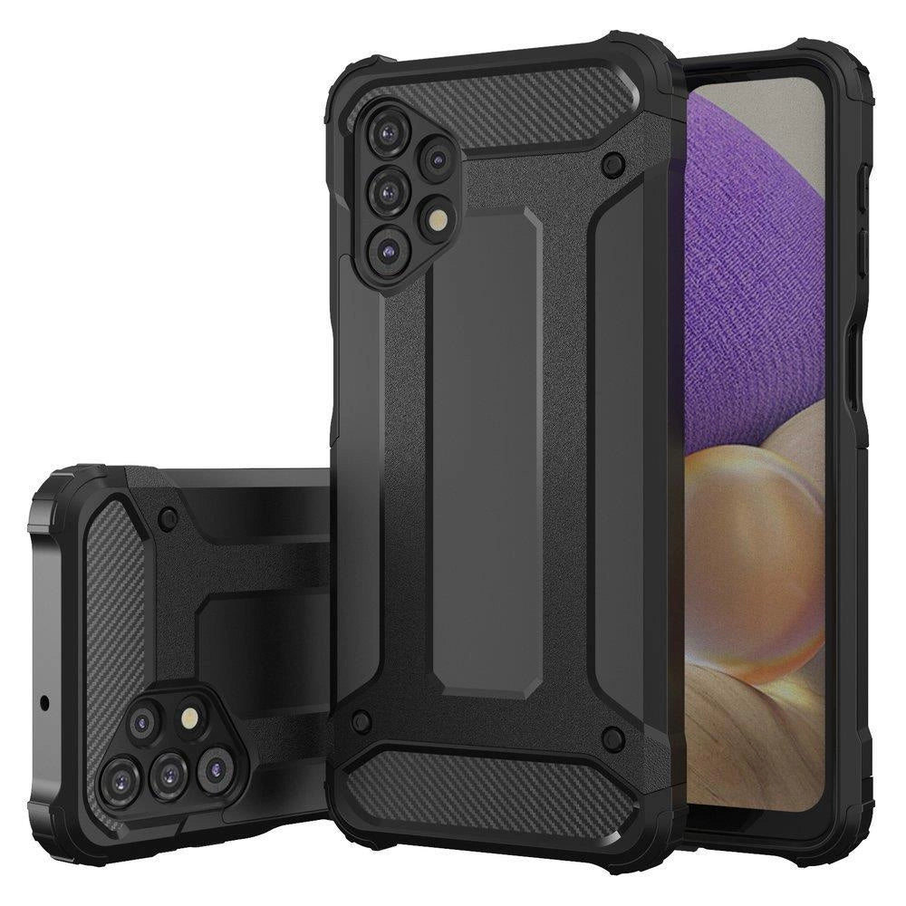 Hybrid Armor Case Tough Rugged Cover til Samsung Galaxy A73 sort