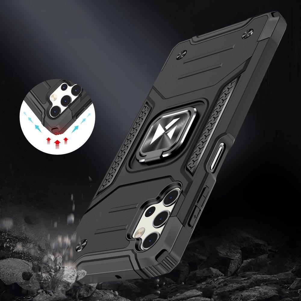 Wozinsky Ring Armor Armored Hybrid Case Cover + Magnetisk Mount til Samsung Galaxy A73 guld