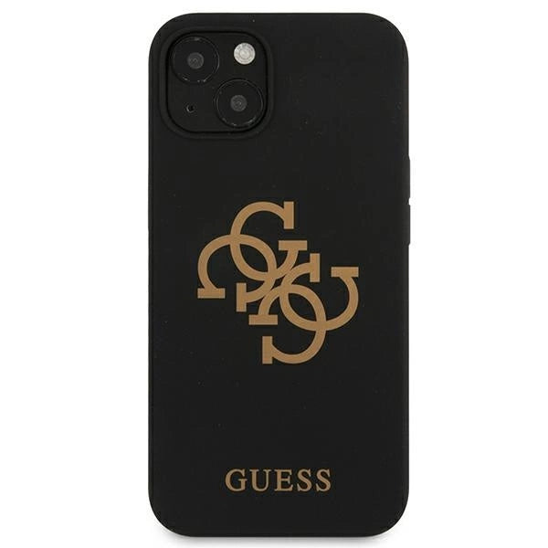 Guess GUHCP13SLS4GGBK iPhone 13 mini 5.4" black/black hard case Silicone 4G Logo