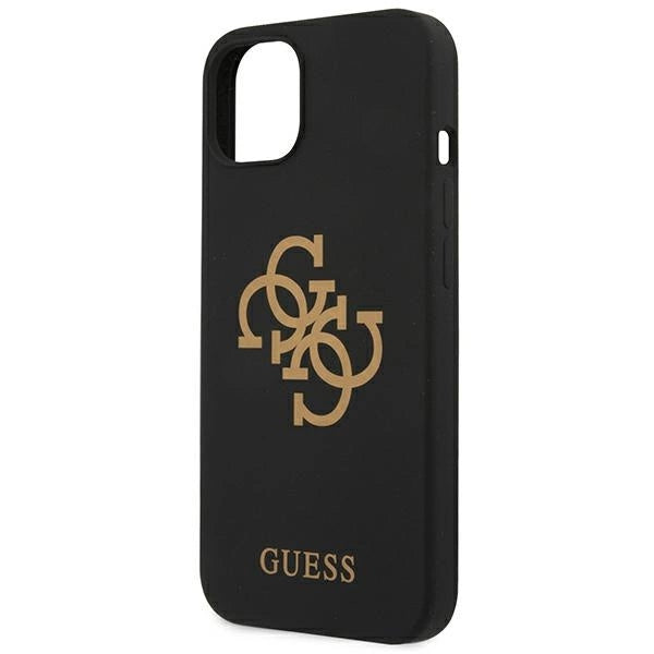Guess GUHCP13SLS4GGBK iPhone 13 mini 5.4" black/black hard case Silicone 4G Logo