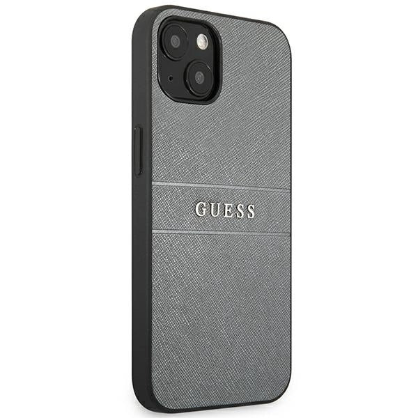Guess GUHCP13SPSASBGR iPhone 13 mini 5.4" grey/grey Saffiano Strap