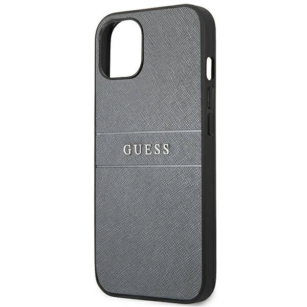 Guess GUHCP13SPSASBGR iPhone 13 mini 5.4" grey/grey Saffiano Strap
