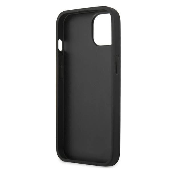 Karl Lagerfeld Saffiano Ikonik Karl's Patch Case for iPhone 13 mini - Black