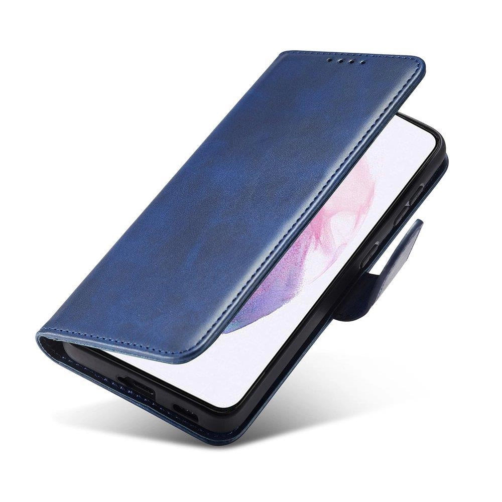 Magnet Case Elegant Case Cover Flip Cover Samsung Galaxy S22 + (S22 Plus) Blå