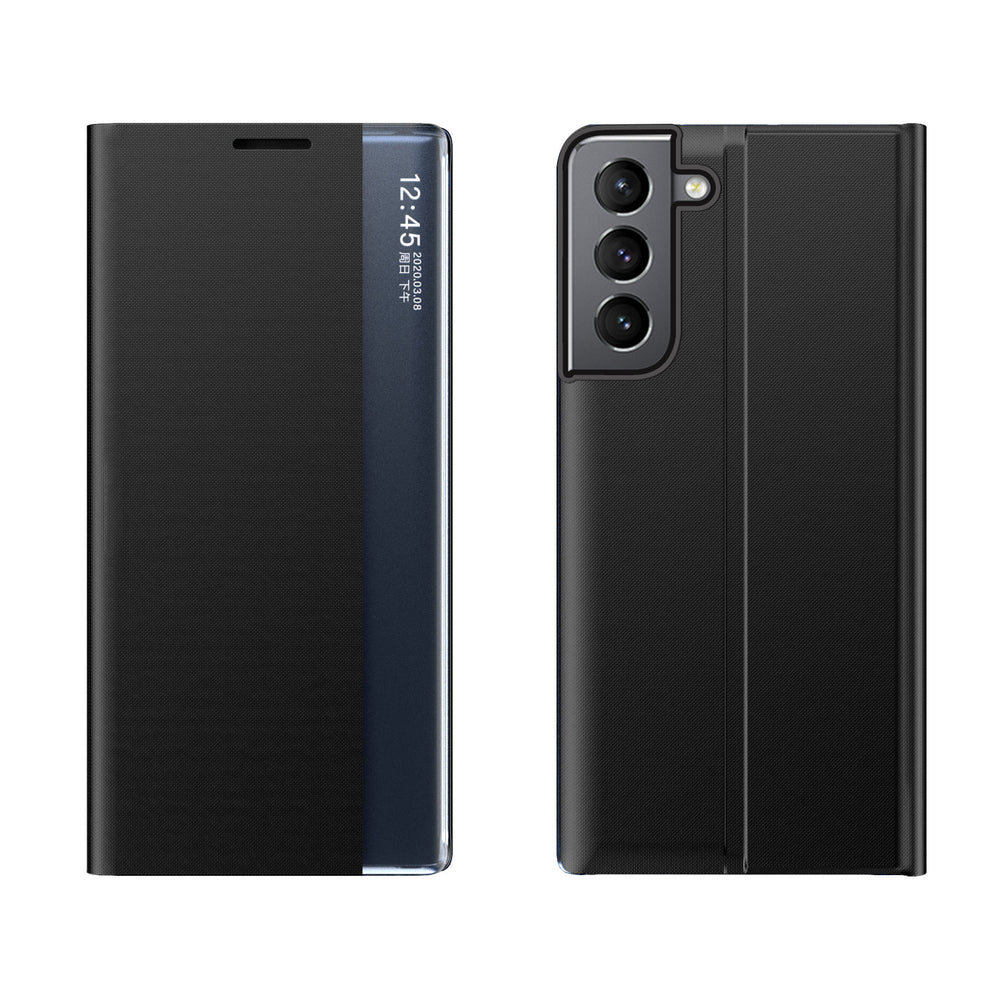 Ny Sleep Case-dæksel med standfunktion til Samsung Galaxy S22 + (S22 Plus) sort