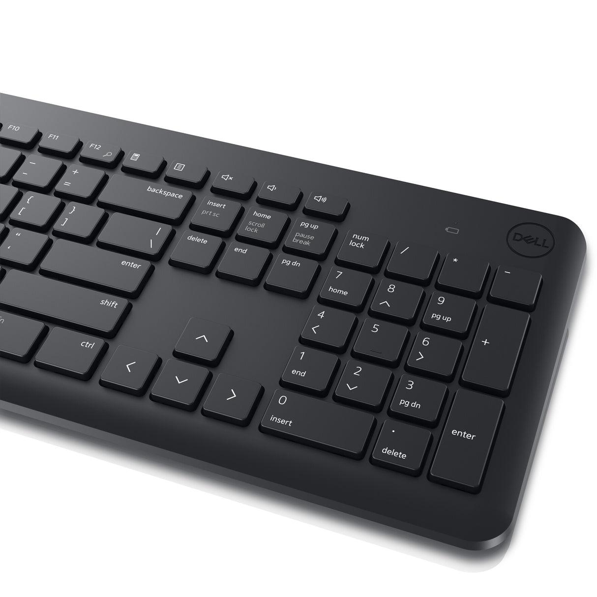 DELL KM3322W tastatur Mus inkluderet Kontor RF trådløst QWERTY Ukrainsk Sort
