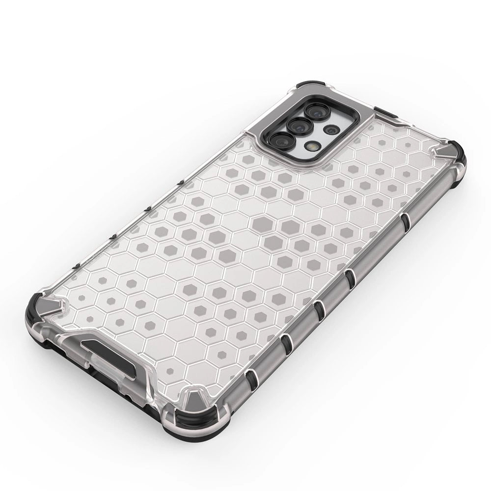 Honeycomb case pansret cover med en gel ramme til Samsung Galaxy A03s (166.5) blå