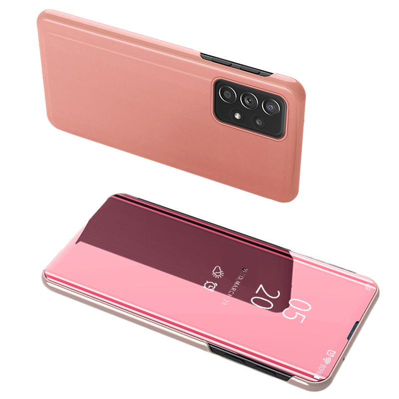 Clear View Case flip cover til Samsung Galaxy A73 pink