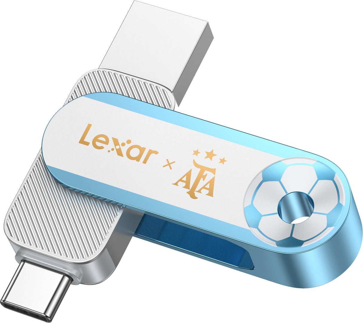 Lexar D500 USB-nøgle 128 GB USB Type-C/USB Type-A 3.2 Gen 1 (3.1 Gen 1) Flerfarvet