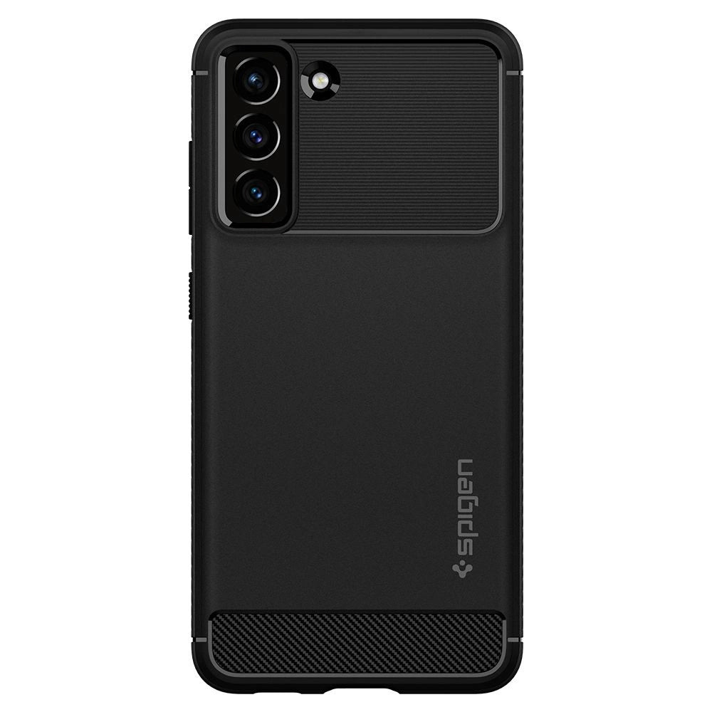 Spigen Rugged Armor Case til Samsung Galaxy S21 FE - Matte sort