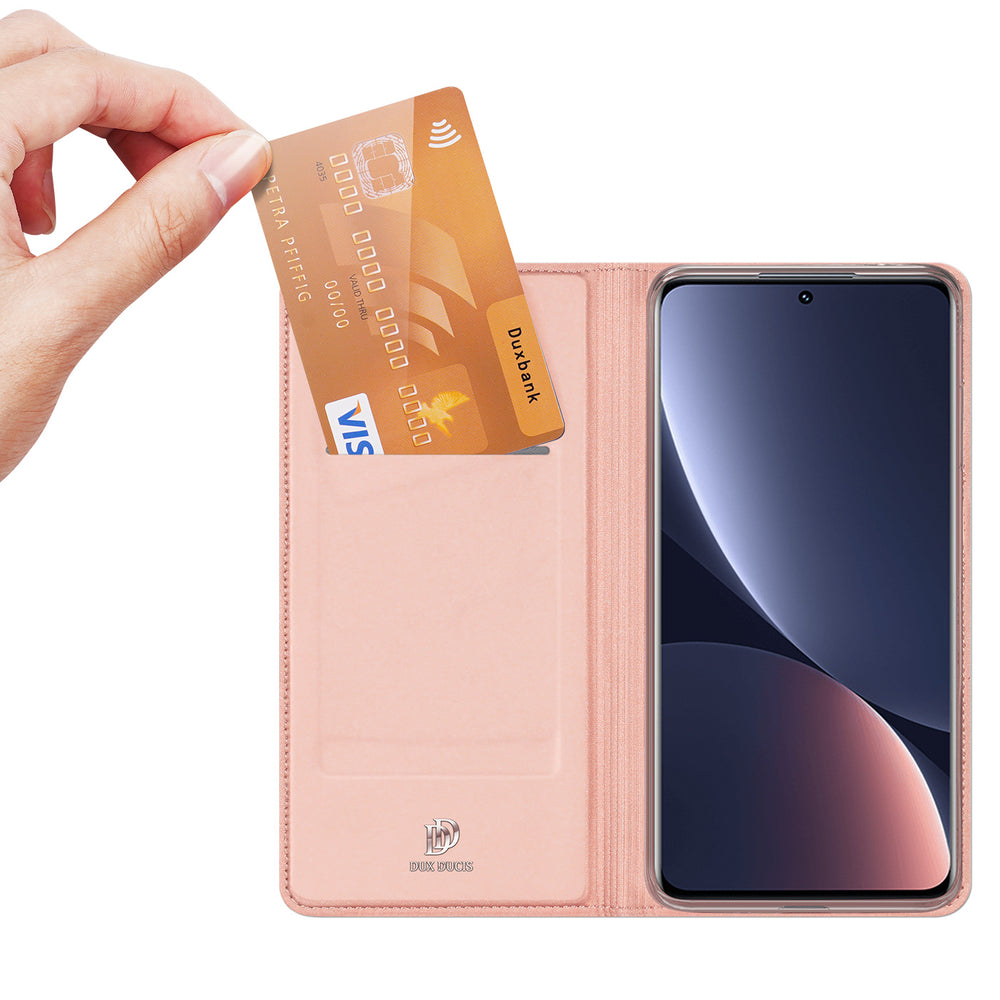 Dux Ducis Skin Pro Holster Cover Flip Cover til Xiaomi 12 Pro pink