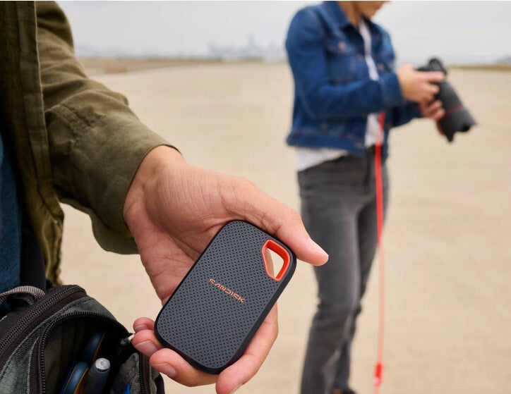 SanDisk Extreme Portable SSD (V3) 1 TB USB Type-C USB 3.2 Gen 2x2 Rød, Blå