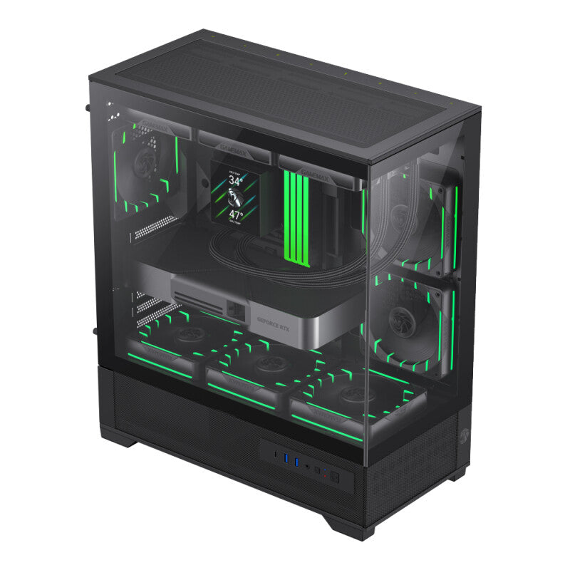 GameMax VISTA 2 AB Midi Tower Sort