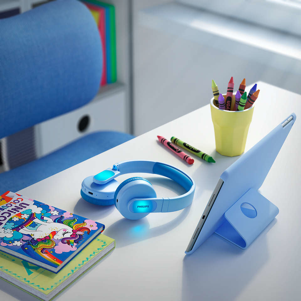 Philips Kids TAK4206BL Trådløs Kabling Hovedtelefoner Blå