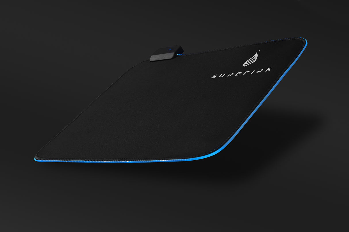 SureFire Silent Flight RGB-320 Gaming musemåtte Sort