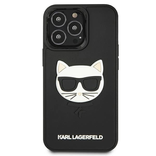Karl Lagerfeld 3D Rubber Choupette Case for iPhone 13 Pro / iPhone 13 - Black