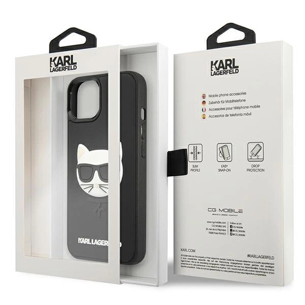 Karl Lagerfeld 3D Rubber Choupette Case for iPhone 13 mini - Black