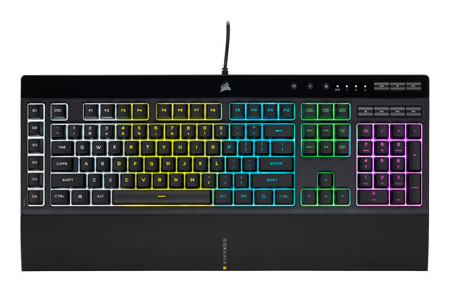 Corsair K55 RGB PRO tastatur Spil USB QWERTY US engelsk Sort