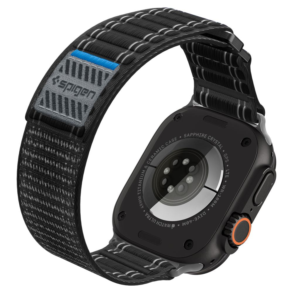 Spigen Wbf0 Remmen Til Apple Watch 8 / 9 / 10 / 11 / 12 / Se / Ultra (44 / 45 / 46 / 49 Mm) Sort